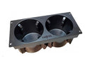 Havis CUP2-1004 Self-Adjusting Double Cup Holder (Fixed Mount)
