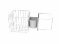 JACO 51-4795 Kit - Mounting, 6x6x6 Basket & Wipes