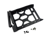 QNAP TRAY-35-BLK02 3.5 HDD Tray with key lock and two keys, black and plastic, 2.5 and 3.5 screw packs included