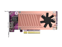 QNAP QM2-2P10G1TB QM2 Series, 2 X PCIE 2280 M.2 SSD Slots, PCIE GEN3 X 8 , 1 X AQC113C 10GbE NBASE-T Port