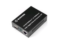 Black Box LGC215A-R2 Gigabit Ethernet (1000-Mbps) PoE+ Media Converter - 10/100/1000-Mbps Copper to 1000-Mbps Fiber SFP