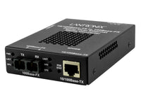 Transition Networks SPOEB1013-105-EU 10/100BASE-TX RJ45 PoE to 100BASE-FX, MM SC, 2 KM with -EU Pwr Supply