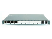 Lantronix SLC80162201S Console Server, 16 x RJ45 serial ports software selectable, 2 USB 2.0 ports, 2 GbE RJ45 Ethernet, Dual AC Power