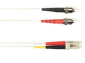 Black Box FOCMPM4-STLC-WH-66 OM4 MM FO Patch Cable Duplx, Plenum, White, Stlc, 66 Feet