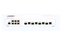 QNAP QSW-M2106-4C-US QSW-M408S 6-PORT Layer 2 Managed Switch. 6 X 2.5GbE (1G/100M) Ports and 4 X 10G Sfp+/ NBASE-T (10G/5G/2.5G/1G/100M) Combo Ports. Easy