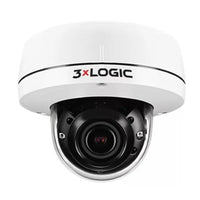3xLOGIC VX-5M-OD-RIAW-S256 VISIX 5MP Indoor Outdoor Dome Camera with Remote Focus, IR, 2.7-13.5mm Lens, WDR, IP67 IK10, 256GB SD Card