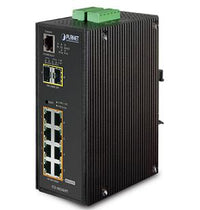 PLANET IGS-10020HPT Industrial L2+ 8-Port 10/100/1000T 802.3at PoE+ + 2-Port 100/1000X SFP Managed Switch