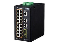 PLANET IGS-20160HPT Industrial 16-Port Gigabit 802.3at PoE+ + 4-Port SFP Managed Switch