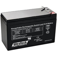UltraTech IM-1272F1P SLA Battery, F1 Terminal, 12V, 7Ah