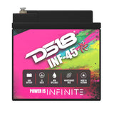 INFINITE 45 AH AGM Power Cell 12 Volt Battery - rear view | Silarius