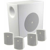 JBL Professional C50PACK-WH Packaged Surface-Mount Subwoofer Satellite Loudspeaker System, White