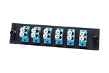 OCC 616SC50G Fiber Optic Patch Panel, Adapter Plate Assy, SC, 50 Micron 10-Gig, Loaded