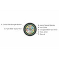 OCC DX006DWLS9KAA2 DX Series Strand 62.5/125 Micron Multimode Fiber Optic Cable Ultra-Fox Corrugated Steel Tape, Black Jacket, Suitable for Direct Bury