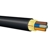 OCC HC072DSLACKR HC-Series 72 Fiber, SLA, High-Density Riser Indoor/Outdoor PVC Fiber Optic Tray Cable, PVC Jacket, Printed in Feet, 1000' (304.8m), Black