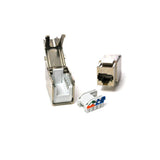 OCC K6AS03 CAT6A Shielded KMJ Keystone Jack, Red