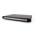 OCC RTC1UB-24SCSM 24-Port Rack Mount Cabinet, 1RU, SC, Simplex, SM, Black