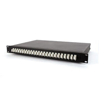OCC RTC1UB-24SCSM 24-Port Rack Mount Cabinet, 1RU, SC, Simplex, SM, Black