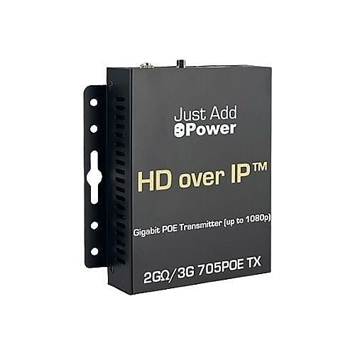 Just Add Power VBS-HDIP-705POE HD over IP Gigabit PoE Transmitter, 1080p, 10W PoE