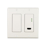 Just Add Power VBS-HDIP-707WP2 3G Ultra Series 2-Gang Thin Wall Plate Transmitter, 10W PoE