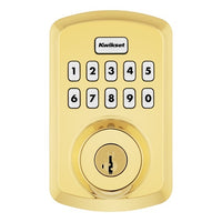 Kwikset 99070-102 Powerbolt 250 Keypad Electronic Deadbolt, Lifetime Polished Brass