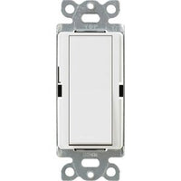 Lutron CA-3PS-WH Claro Single Pole / 3-Way; On / Off Rocker Switch; 15A; Gloss Finish; White