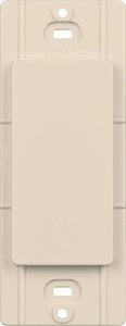 Lutron DV-BI-LA Blank Insert for Claro Wall Plates; Fits Decorator-Style Openings; Light Almond