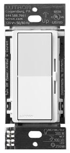 Lutron DVRF-5NE-WH Diva Smart ELV+ Dimmer Switch for Caseta Systems; Phase Selectable; 250W LED / 400VA MLV / 500W ELV; Neutral Required; 120V; White