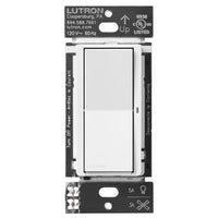 Lutron DVRF-5NS-WH Claro Smart Switch for Caseta; 5A LED or 3A Fan; On / Off Paddle Switch; Single-Pole /  3-Way; Neutral Required; 120V; White