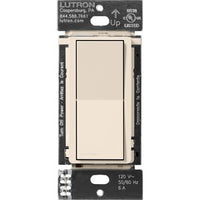 Lutron DVRF-AS-LA Claro Smart Accessory Switch for Diva Smart Dimmer Switch / Claro Smart Switch; Multi-Location On / Off; Light Almond
