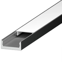 Lutron LU-SR3-K LED Tape Light Rectangular Slim Extrusion Bundle; Surface-Mount; 8FT; Aluminum Channel; Frosted Lens; Accessories Included