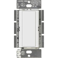 Lutron MA-AS-WH Maestro Companion Dimmer Switch; Multi-Location Dimmer for Maestro Dimmers / Timers / Sensors; Not For Stand-Alone Use; White