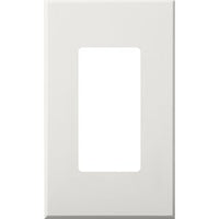Lutron NT-R3-NFB-WH Nova T Wall Plate Kit; Single-Gang; Fits Small Accessory / Wall Keypad Insert; No Fins Broken; Matte Finish; White
