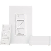 Lutron P-BDG-PKG1W Caseta Smart Dimmer Switch Kit: Includes Smart Hub; Original In-Wall Dimmer Switch; Pico Remote; and Wall Plate; White
