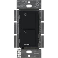 Lutron PD-6ANS-BL Caseta Original Smart Switch; 6A Light or 3.6A Fan; Neutral Required; 120V; Black