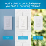 IN STOCK! Lutron PJ2-3BRL-GWH-L01 Pico 3-Button Raise/Lower Light Remote - (White | Gloss)
