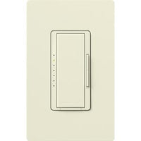 Lutron RRD-PRO-BI Maestro RF PRO LED+ Dimmer; Works with RA2 / RA3 Systems; Phase Selectable; LED /  ELV /  MLV; Neutral Optional; 120V; Biscuit