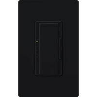 Lutron RRD-PRO-MN Maestro RF PRO LED+ Dimmer; Works with RA2 / RA3 Systems; Phase Selectable; LED /  ELV /  MLV; Neutral Optional; 120V; Midnight