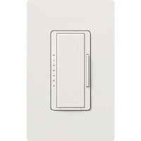 Lutron RRD-PRO-SW Maestro RF PRO LED+ Dimmer; Works with RA2 / RA3 Systems; Phase Selectable; LED /  ELV /  MLV; Neutral Optional; 120V; Snow White