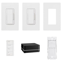 Lutron RR-SEL-KIT-1 RA2 Select Starter Kit; contains (2) RRD-6ND-WH; (1) PJ2-4B-GWH-P03; (1) PICO-WBX-ADAPT; (3) CW-1-WH; (1) RR-SEL-REP2-BL. RR-REL-KIT-1
