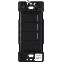 Lutron RRST-HN3RL-MN Sunnata RF 3-Button with Raise / Lower Hybrid Keypad for RA3 Systems; 150W LED; Neutral Required; Single Pole; 120V; Midnight