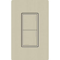 Lutron RRST-W2B-CY Sunnata RF 2-Button Wall Keypad for RA3 Systems; Neutral Required; 120-277V; Clay