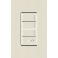 Lutron RRST-W3RL-PM Sunnata RF 3-Button Raise Lower Wall Keypad for RA3 Systems Neutral Required 120-277V Pumice
