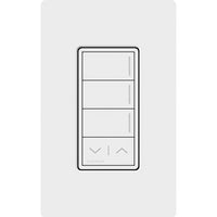 Lutron RRST-W3RL-WH Sunnata RF 3-Button Raise / Lower Wall Keypad for RA3 Systems; Neutral Required; 120-277V; White