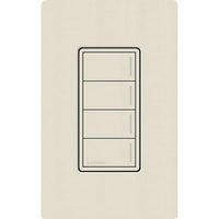 Lutron RRST-W4B-PM Sunnata RF 4-Button Wall Keypad for RA3 Systems; Neutral Required; 120-277V; Pumice