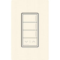 Lutron RRST-W3RL-BI Sunnata RF 3-Button Raise / Lower Wall Keypad for RA3 Systems; Neutral Required; 120-277V; Biscuit