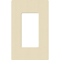 Lutron SC-1-SD Claro 1 Gang Wall Plate for Decorator-Style Dimmers; Switches; and Outlets; Satin Finish; Sand