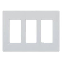 Lutron SC-3-MI Claro 3 Gang Wall Plate for Decorator-Style Dimmers; Switches; and Outlets; Satin Finish; Mist