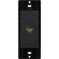 Lutron SC-PJ-MN Claro Telephone Jack; Fits Decorator-Style Wall Plates; Midnight