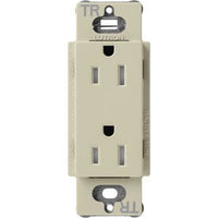 Lutron SCRS-15-TR-CY Claro 15A Tamper-Resistant Duplex Receptacle; Decorator-Style Outlet; Satin Finish; Clay