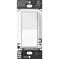 Lutron ST-6ANS-BW Sunnata On / Off Switch; 6A Lighting or 3A 1 / 10HP Motor; Single Pole / Multi-Location; Brilliant White